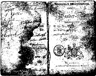 Wanderbuch von Johann Georg Walker