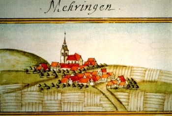Bild von Mähringen 1683 von Andreas Kieser