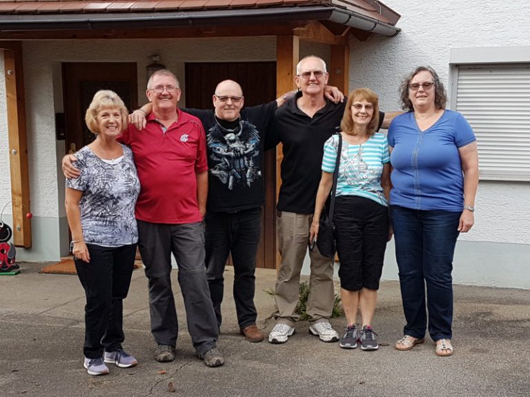 Besuch von Wesley, Mary, Richard und Kay Riehle auf den Härten